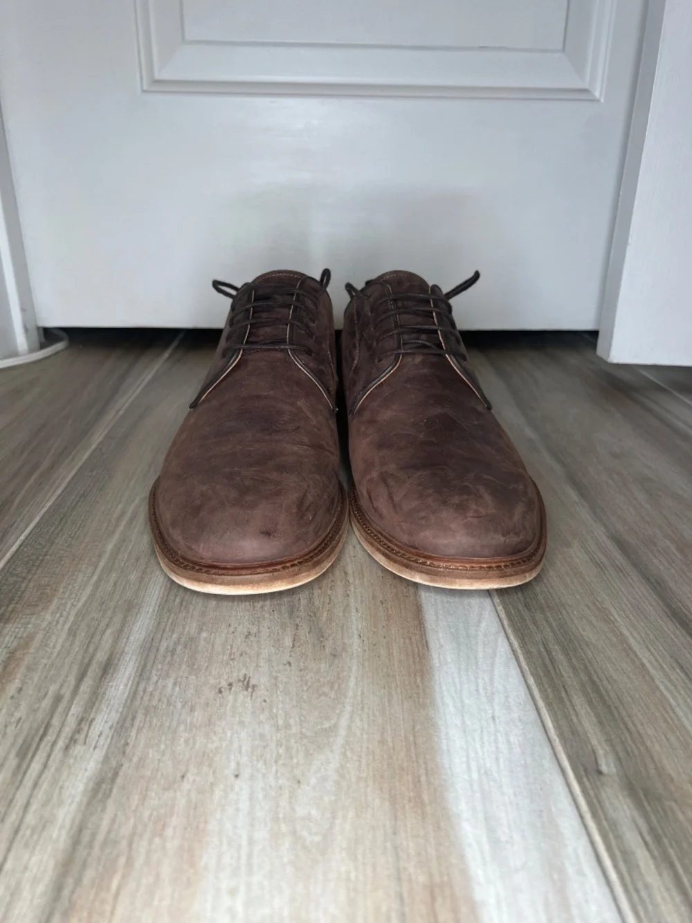 Warfield & Grand Gabeillo Leather Oxfords Shoes Brown Mens Sz 11.5